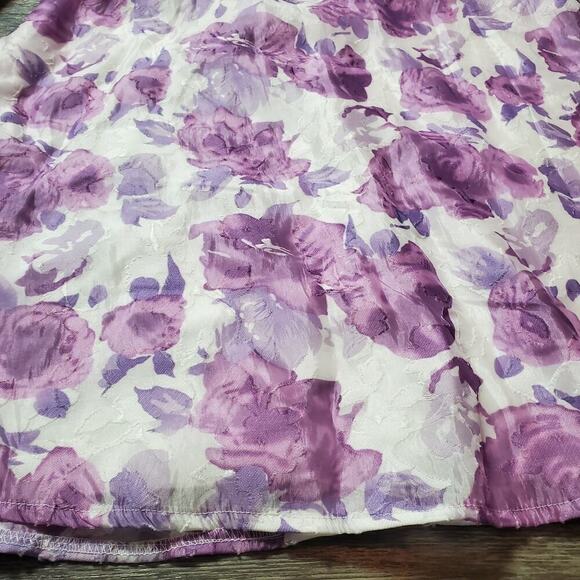Boohoo Purple Floral Mini Dress - Picture 4 of 15